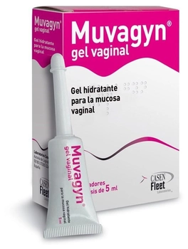 Czopki do higieny intymnej Casen Recordati Moisturizing Vaginal Gel Muvagyn 8 x 5 ml (8470003063081)