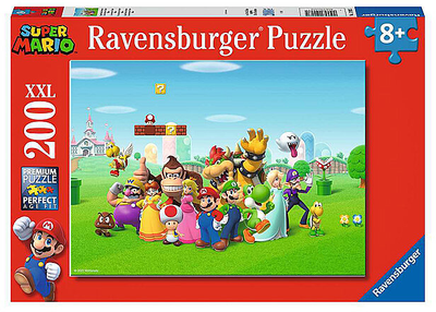 Puzzle figuralne Ravensburger Super Mario Przygoda 20 x 15 cm 200 elementów (4005556129935)