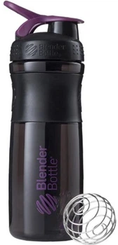 Шейкер BlenderBottle SportMixer с шариком 820 мл Черно-фиолетовый (SM 28oz Black/Plum)