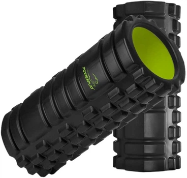 Массажный ролик PowerPlay 4025 Black-Green (PP_4025_Black_Green)