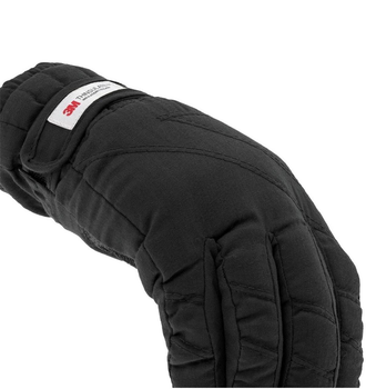 Перчатки утепленные зимние с утепляющим слоем Mil-Tec хлопковая ткань черный XL