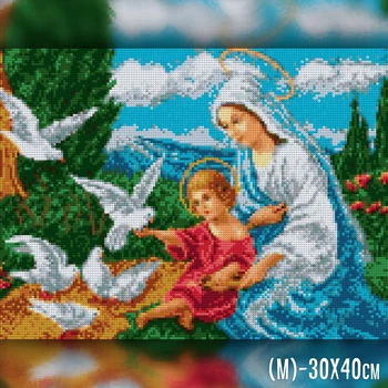 Алмазная мозаика на подрамнике Религия-11 30x40 The Wortex