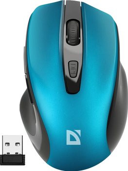 Мышь Defender Prime MB-053 Wireless Turquoise (4745090821826)