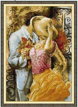 Набор для вышивания по нанесённой на канву схеме "Autumn Flavor". AIDA 14CT printed 41*55 см