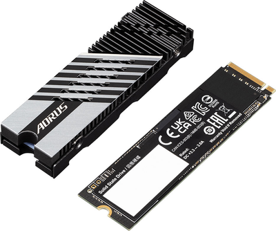 SSD диск Gigabyte Aorus Gen4 7300 1TB M.2 NVMe PCIe 4.0 x4 3D NAND (TLC) (AG4731TB)