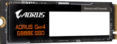 Dysk SSD Gigabyte Aorus Gen4 5000E 500GB M.2 NVMe PCIe 4.0 x4 3D NAND (TLC) (AG450E500G-G)