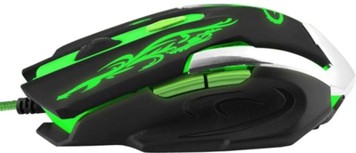 Mysz Esperanza MX405 Cyborg USB Black/Green (5901299925461)