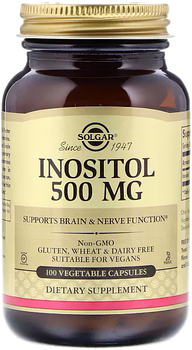 Дієтична добавка Solgar Inositol 500 мг 50 капсул (0033984014497)
