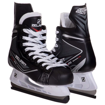 Ковзани хокейні Zelart Ice Skate 0889 розмір 41 Black-White