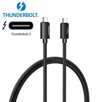 Кабель скоростной 40 Гбит/с 4K/60Hz Type-C на Type-C USB 4.0 Remax RC-C039 Ladon Series (1m, 240W, 4K). Black