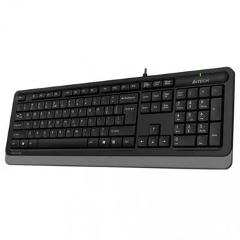 Клавиатура A4Tech Fstyler FK10 (Grey) USB. Клавиутура для ПК Черно-серая с лазерной гравировкой клавиш