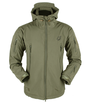 Зимняя тактическая куртка Eagle Soft Shell WJ-17+ с флисом Green Olive 3XL