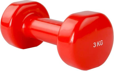 Гантель вініловий Stein 3 кг Червоний (DB3012-3)