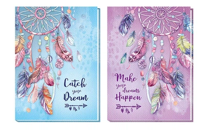 Блокнот A plus А5 Dream catcher в клетку 120арк интегральная обложка&nbsp;УФ-лак A5103