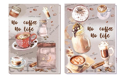 Блокнот A plus А5 Coffee в клетку 120арк интегральная обложка&nbsp;УФ-лак A5107