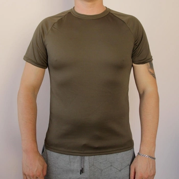 Армейская футболка с Coolpass военная (3ХL) тактическая олива однотонная базовая