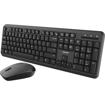 Комплект Canyon SET-W20 Black wireless (клавиатура + мышь) (CNS-HSETW02-RU)