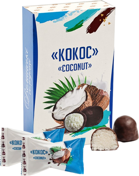 Цукерки в коробці Волинські солодощі Кокос 300 г (4820252810440)
