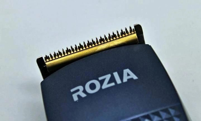 Машинка для стрижки Сталь Rozia HQ-257 5вт професійна дротова з 4 насадками, ножицями, гребінцем і маслом