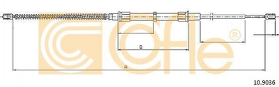 Трос ручника COFLE 109036 Skoda Octavia 1J0609721D