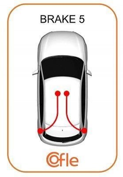 Трос ручника COFLE 109036 Skoda Octavia 1J0609721D