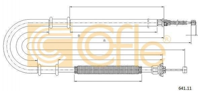 Трос ручника COFLE 64111 Fiat Doblo 46745157