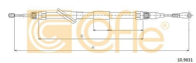 Трос ручника COFLE 10.9831 Mercedes V-Class, Vito 6384200785, A6384200785