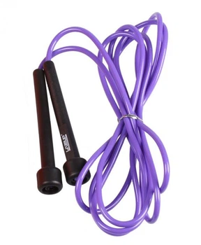 Скакалка в тубусе PVC JUMP ROPE Черный Фиолетовый 275x0.5см (LS3115-p)