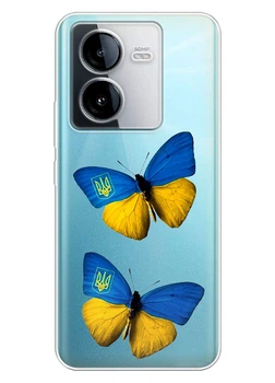 Huawei Honor Play 8T прозорий силіконовий чохол iSwag з українським дизайном - Метелики (ISHHP50P87)