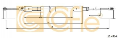 Трос ручника COFLE 104714 Citroen C3 4745V0