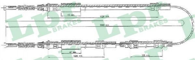 Трос ручника LPR C0280B Ford Transit 6166967