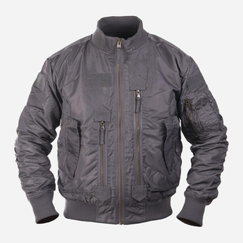 Куртка тактическая мужская MIL-TEC US Tactical Flight Jacket 10404608 S 1332 Urban grey (2000980619184)