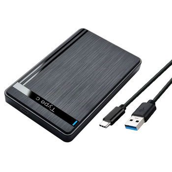 Зовнішній карман Shuole USB 3.1 Type-C корпус SSD/HDD 2.5" SATA3 Чорний (U25Q83.1)