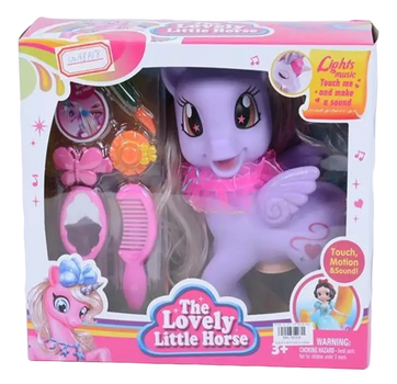 Ігровий набір Поні з аксесуарами Звукові ефекти Фіолетовий