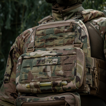 Нашивка M-Tac Група Крові AB IV- Наскрізна Laser Cut 25x80 Multicam IV Cordura