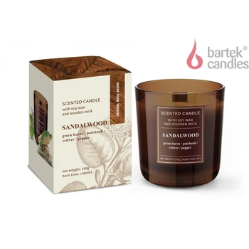 Свеча ароматизированная Bartek SANDALWOOD 150г.