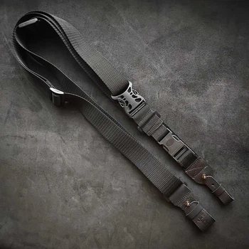 Триточковий ремінь Пеламе для автомата (кріплення за антабки) BLACK