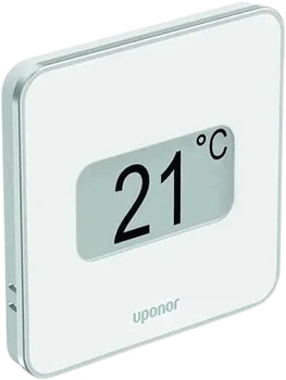 Термостат теплого водяного пола проводной цифровой с датчиком влажности Uponor Smatrix Base D+RH T-149 Style Белый (SU – 1087813)
