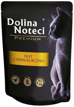 Вологий корм Dolina Noteci Premium Філе курячої грудки 85 г (DLKDNTKAM0017)
