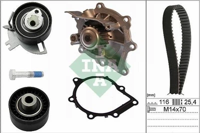 Комплект ГРМ INA 530069130 Peugeot 508, Boxer, 308, 5008, 3008; Ford C-Max, Galaxy, Mondeo, Focus, S-Max; Citroen DS4, C4, C5, DS5, Jumper 0816K5, 0816K8, 0829E8