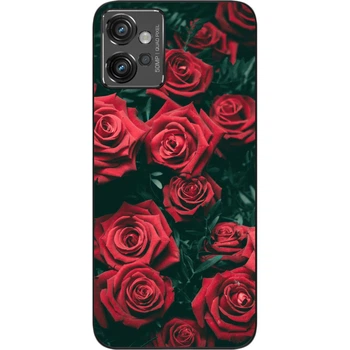 Силіконовий бампер SMTT для Motorola Moto G32 із зображенням Троянди