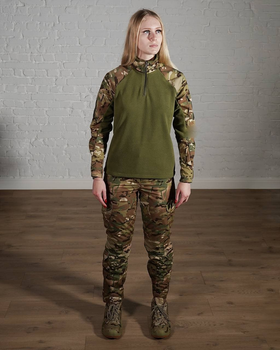 Женская военная форма на флисе рип-стоп убакс со штанами р. L Мультикам