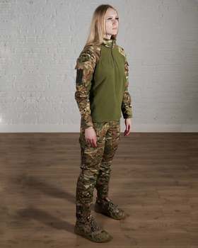 Женская военная форма на флисе рип-стоп убакс со штанами р. L Мультикам