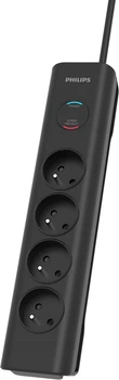 Filtry sieciowe Philips SPN7040BA/60 4 gniazda 2 m Szary (Phil-SPN7040BA/60)
