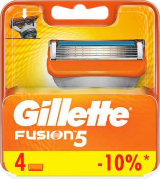 Змінні картриджі для гоління (леза) чоловічі Gillette Fusion 5 4 шт. (7702018874460)