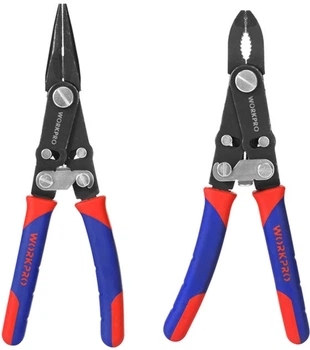 Плоскогубцы Workpro PRO PLUS клещи 2-в-1 200 мм CR-V (WP231084)