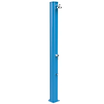 Душ солнечный Aquaviva Big Jolly алюминиевый с мойкой для ног, Light Blue A320/5012, 35 л