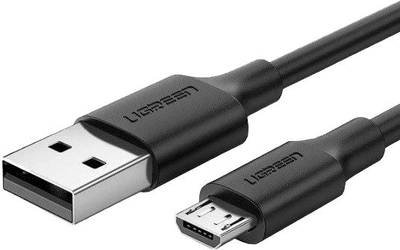 Kabel synchronizacyjny Ugreen US289 USB - Micro USB Cable 1 m Czarny (4043619601363)