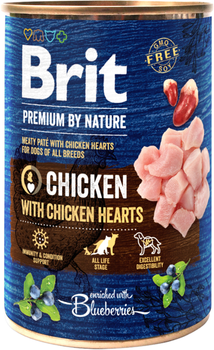 Влажный корм для собак Brit Premium Курица с куриным сердцем
