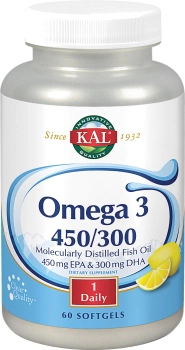 Дієтична добавка KAL Omega 3 450-300 60 перлин (0021245846406)